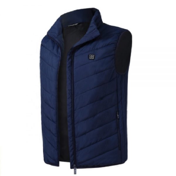 Електрически отопляем елек 9 зони, Cardinella, Тъмно синьо, 4XL