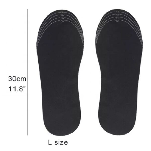 Електрически отопляеми стелки, Cardinella, USB, Размер L 41-45, Черни - Image 8
