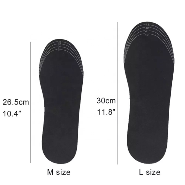 Електрически отопляеми стелки комплект, Cardinella, USB, Размер L 40-45 - Image 3