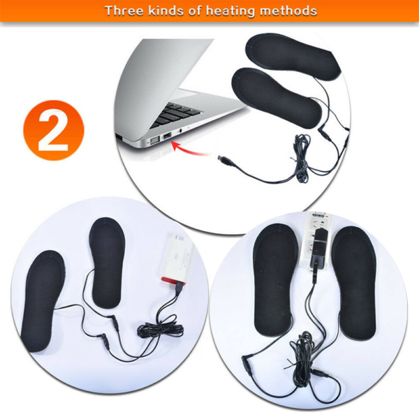 Електрически отопляеми стелки комплект, Cardinella, USB, Размер L 40-45 - Image 6