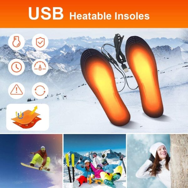 Електрически отопляеми стелки комплект, Cardinella, USB, Размер L 40-45 - Image 7